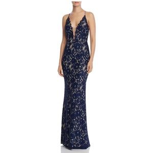 Aidan Mattox Lace Mermaid Gown